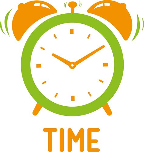 Colorful Alarm Clock Clipart