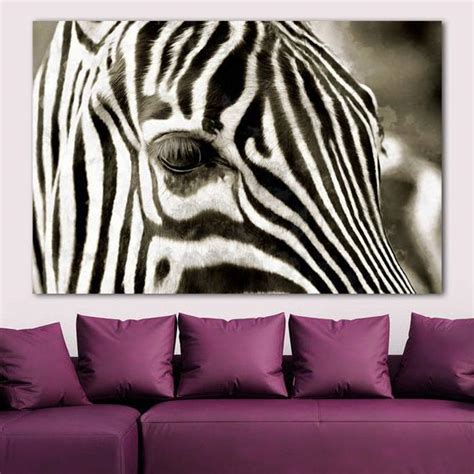 Zebra Wall Print Zebra Painting Zebra Print Decor Zebra Room Decor