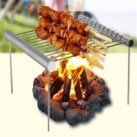 Vouwen Draagbare Roestvrij Staal Bbq Grill Bbq Gri Grandado