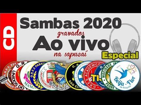 CD Sambas de Enredo Carnaval 2020 ao vivo Áudios do desfile oficial