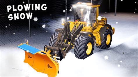 Farming Simulator Snow Plowing Volvo L Youtube