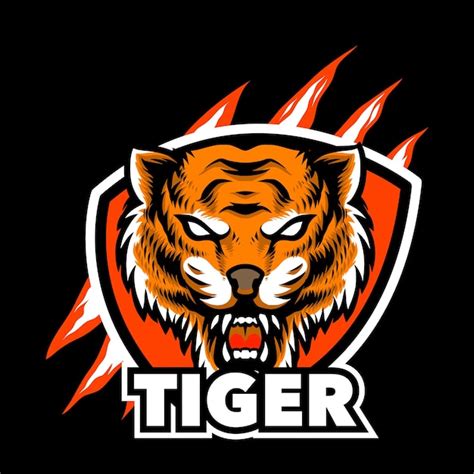 Premium Vector Tiger Head Mascot Logo For Gaming And Sport