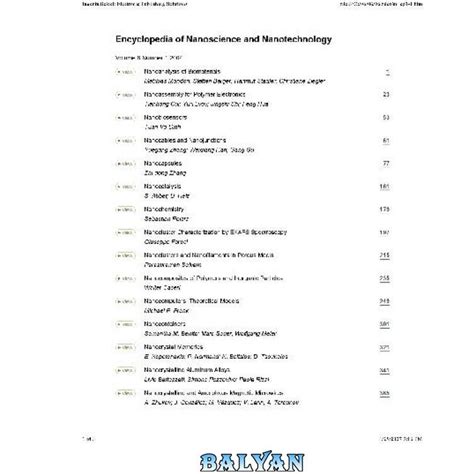 خرید و قیمت دانلود کتاب Encyclopedia Of Nanoscience And Nanotechnology