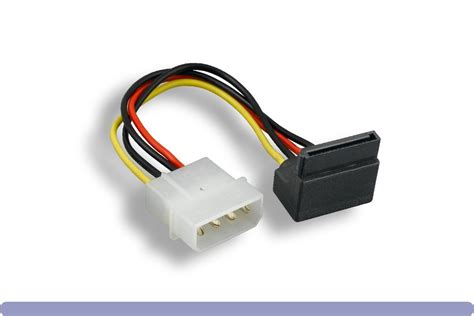 Sata Power Cable 6 Inch Assembled Connector 90 Degree Right Angle