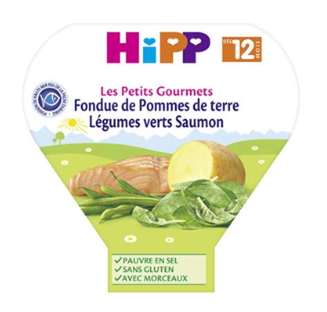 Les petits gourmets fondue légumes verts PDT saumon BIO dès 12 mois