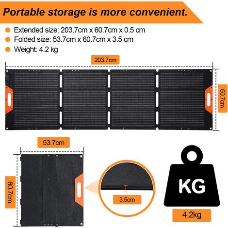 120 Watt Panneau Solaire Pliable Flexible Kit Panneau Solaire Panneau