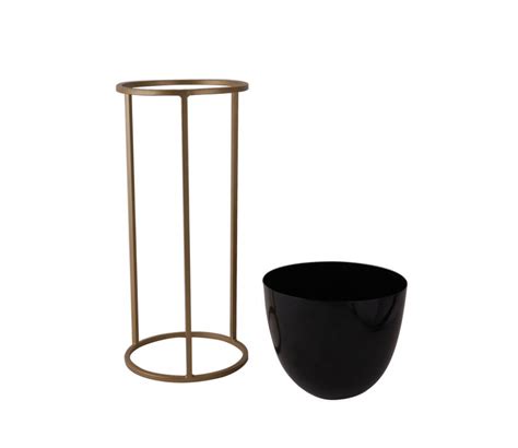 Buy Set of Two Black Planters with Stand Online in India at Best Price - Modern Planters - Home ...