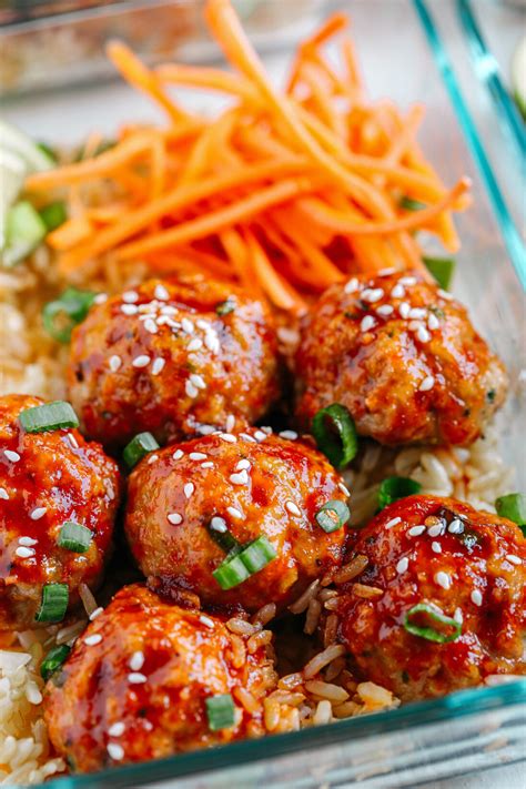 Sriracha Meatballs New Eat Yourself Skinny