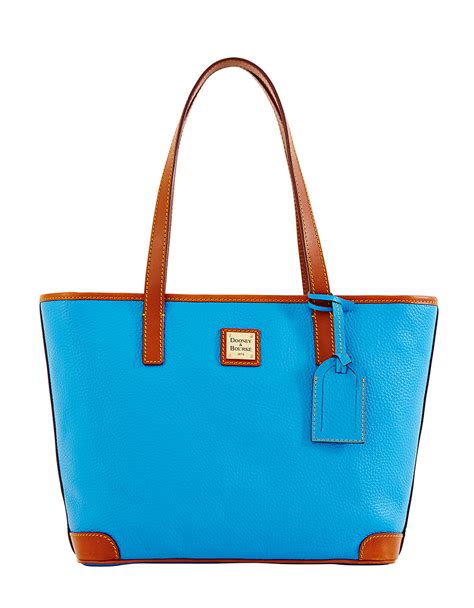 Dooney Bourke Charleston Shopper Leather Tote Bag In Blue Lyst