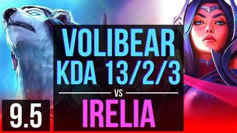 Volibear Vs Irelia Top 3 Early Solo Kills Kda 13 2 3 Legendary