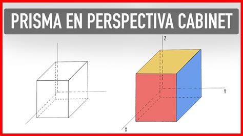 C Mo Hacer Un Prisma En Perspectiva Cabinet Dibujo T Cnico Youtube