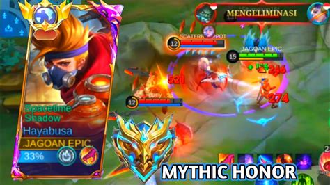 Detik Detik Mythic Honor Nekat Solo Rank Pakek Hero Hayabusa Mlbb