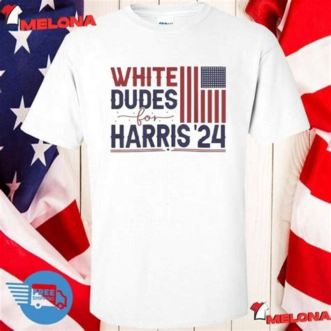 White Dudes For Harris Kamala Harris For President 2024 America Flag