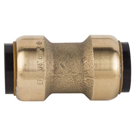 Tectite In Brass Push To Connect Coupling Fsbc The Home Depot