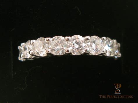 Round Brilliant Diamond Eternity Band | The Perfect Setting, Inc