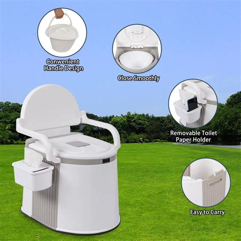 5L Eimertoilette Camping Toilette Toiletteneimer Mobile Reisetoilette