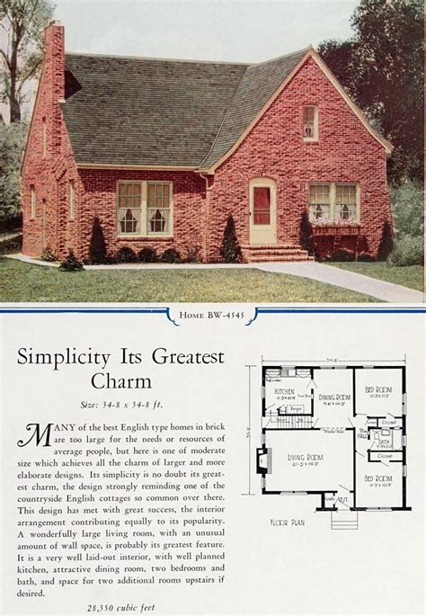 These popular 1930s home styles & floor plans had classic and enduring charm - Click Americana