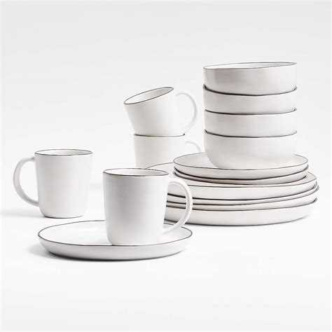 Black and White Dinnerware | Crate & Barrel