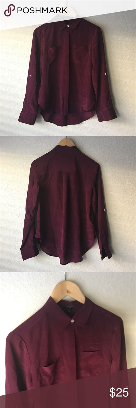 Ann Taylor Plum Silk Blouse A Richly Beautiful Color Blouse Size Xs