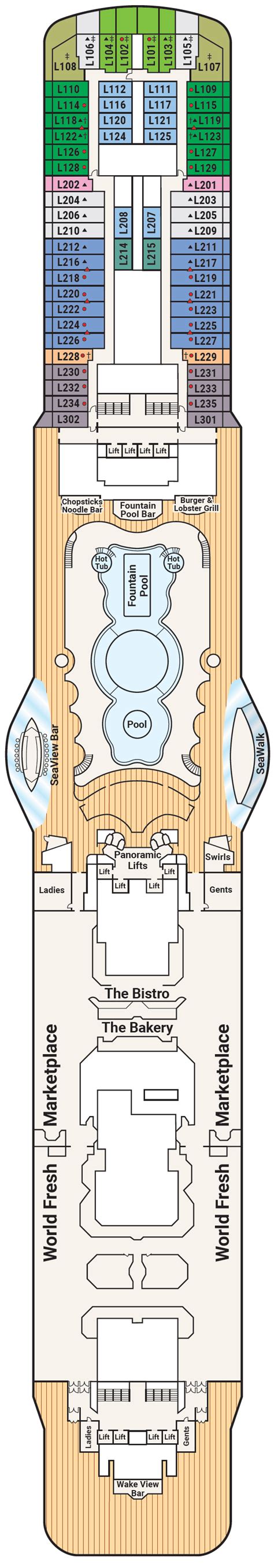 Majestic Princess Deck Plan Deck 8 Rol Cruise