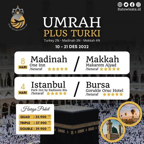 Download Brosur Paket Umrah dan Haji - Ratu Wisata Universal