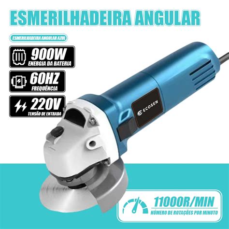 Esmerilhadeira E Lixadeira Angular 900w 115mm 4 1 2 220V Tssaper Modelo