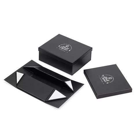 Custom Folding Paper Flat Pack Gift Box Luxury Magnetic Lid And Base