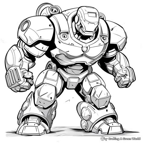 Hulkbuster Coloring Pages Free Printable