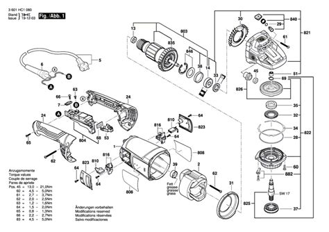 Bosch Hc Gws J Angle Grinder V Eu Spare Parts