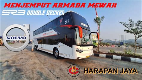 MENJEMPUT SR3 DOUBLE DECKER VOLVO B11R 450HP ARMADA MEWAH PO HARAPAN