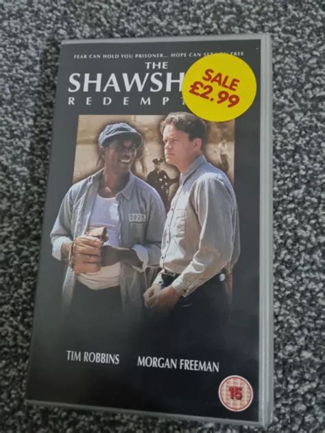 THE SHAWSHANK REDEMPTION VHS Video Cassette Tape PAL 1994 Tim Robbins