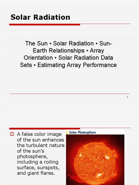 An In Depth Guide To Solar Radiation Fundamentals And Measurement Pdf Apsis Sun