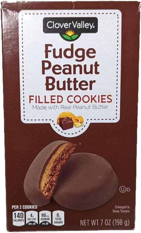 Amazon Clover Valley Fudge Peanut Butter Filled Cookies 7 Ounce