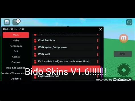 New Script Bido Skins Hub V Arceus X Fluxus Delta Android Youtube