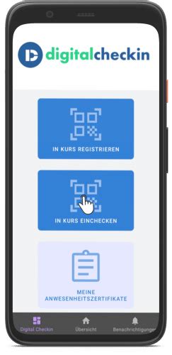 Funktionen für Teilnehmende DigitalCheckIn