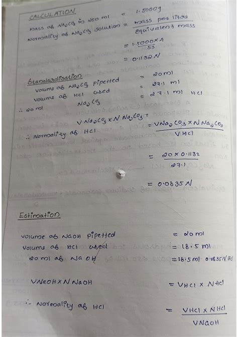 Solution Estimation Of Sodiumhydroxide Studypool