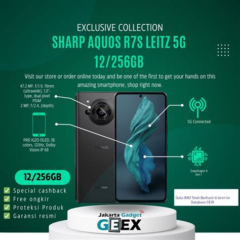 Jual Sharp Aquos R7s 5G 12GB 256GB Black Garansi Resmi Sharp Indo