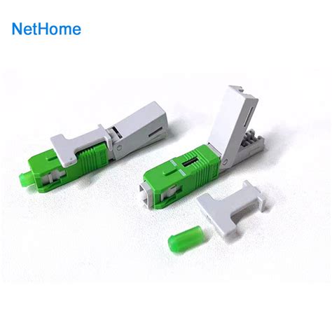 Sc Apc Ftth Drop Cable Fiber Optic Fast Connector G A Sc Fast