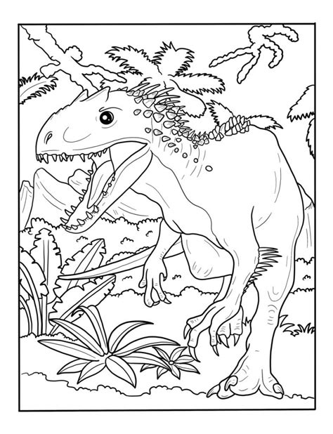 Free Dinosaur Coloring Page | Allosaurus Printable