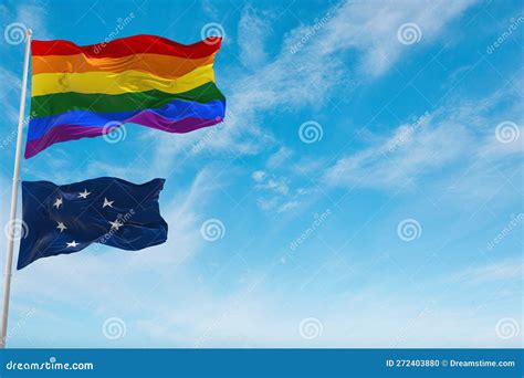 Large Lgbt Flag And Flag Of The Confederate States Of America July