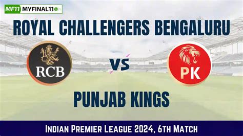 Rcb Vs Pbks Dream11 Prediction Ipl 2024 Dream11 Prediction Royal