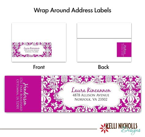 Wrap Around Address Label Template