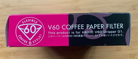 Hario V Size Unbleached Coffee Filters Made In Japan Vcf