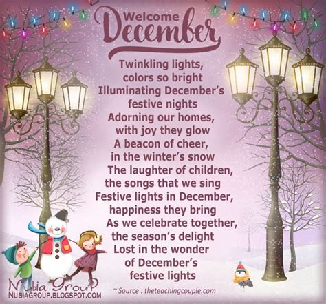 Welcome December Welcome December December Poems December