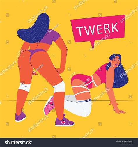 Twerk Illustration Vector Illustration Stock Vector Royalty Free 2166296031 Shutterstock