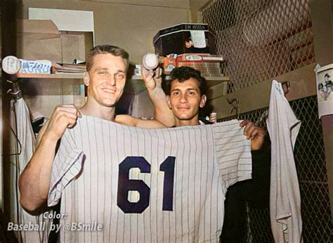 Baseball By Bsmile On Twitter Roger Maris Poses With Sal Durante The