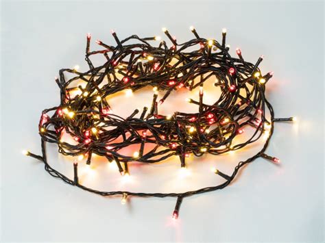 Christmas Lights - 480 Warm White & Red Fairy Lights with 9 Functions ...