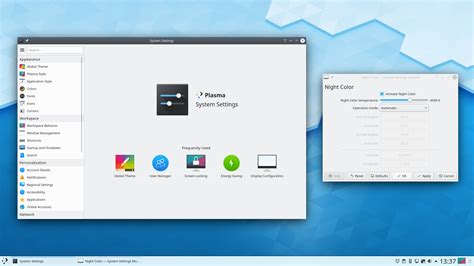 Kde Plasma Thunderbolt X Night Color And Redesigned Settings