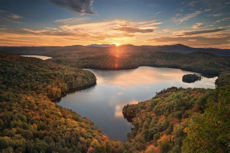 Wallpaper Landscape Sunset Lake Nature Reflection Sunrise