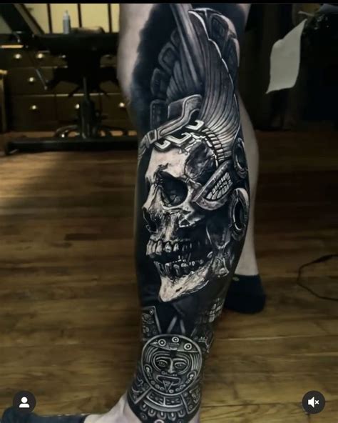 Pin By Rez On Hg Aztec Tattoo Aztec Tattoo Designs Best Sleeve Tattoos